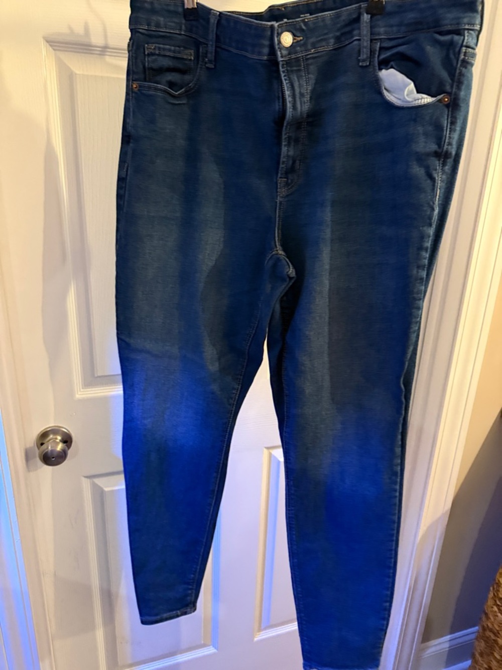 Old Navy Dark Blue Rockstar Super Skinny Jeans